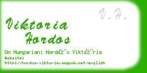 viktoria hordos business card